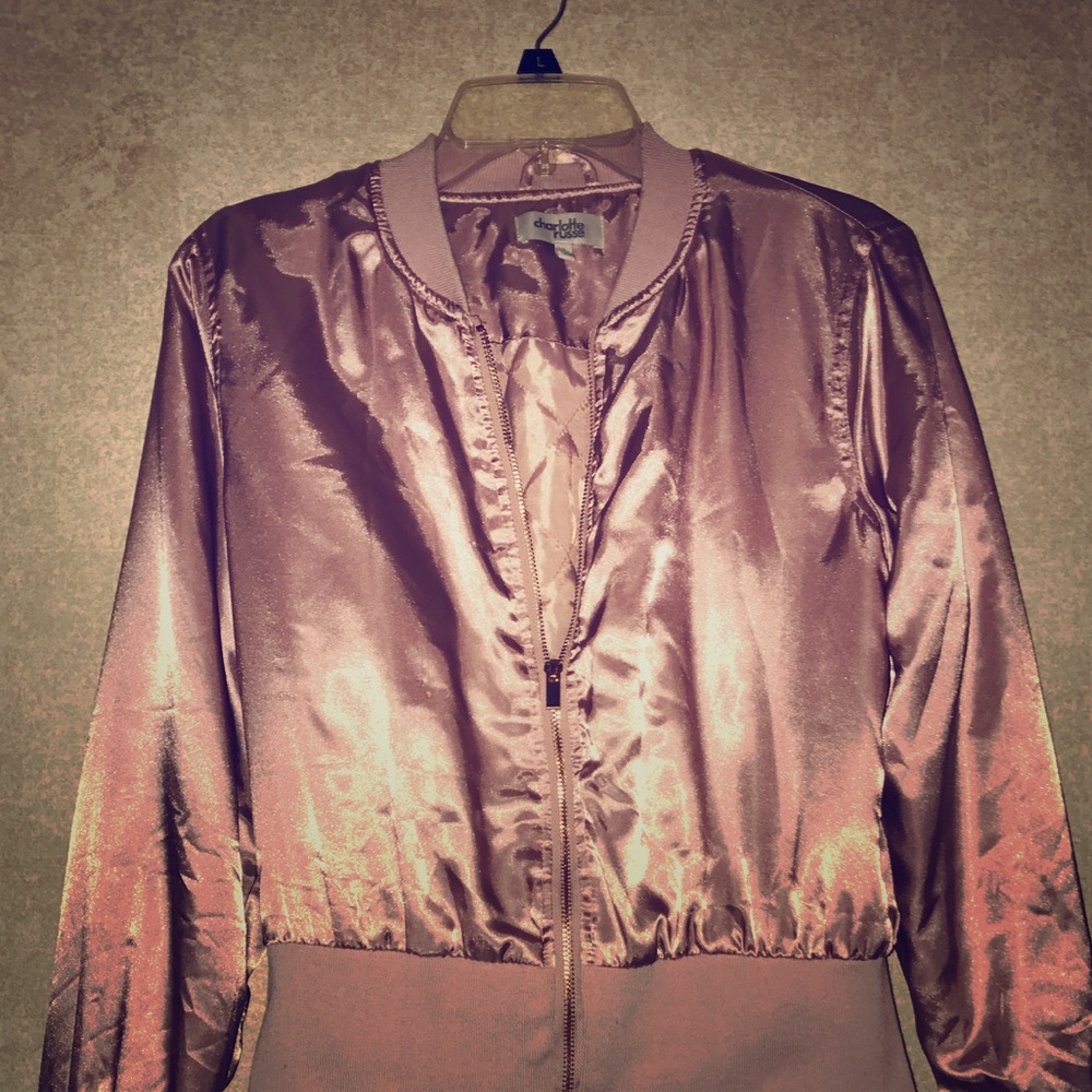 Satin Bomber Jacket